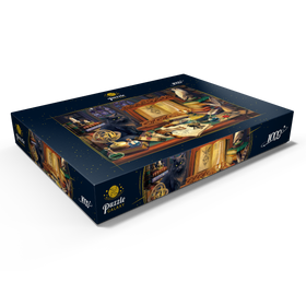 Darstellung des Puzzle Motivs Geheimnisse der Zauberbibliothek - Puzzleteile: 1000