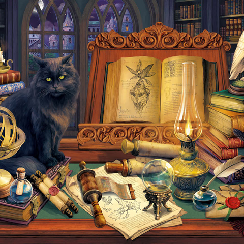 Magic Library 100 Puzzle 3D Modell