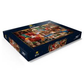 Alternative Darstellung des Puzzle-Motivs Corgi-Chaos in der Bibliothek – Puzzleteile: 200