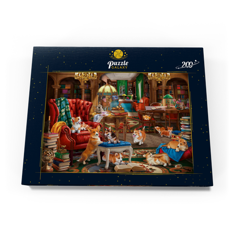Corgi in the Library 200 Puzzle Schachtel Ansicht3