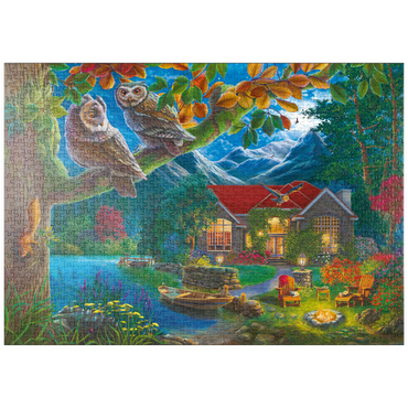puzzleplate Owls & Night House 1000 Puzzle