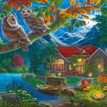 Owls & Night House 1000 Puzzle 3D Modell