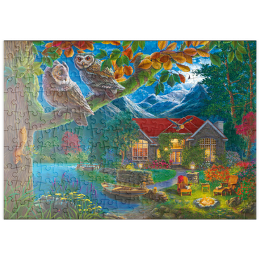 puzzleplate Owls & Night House 200 Puzzle
