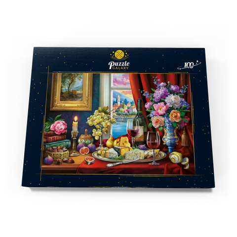 Still Life With Wine 100 Puzzle Schachtel Ansicht3