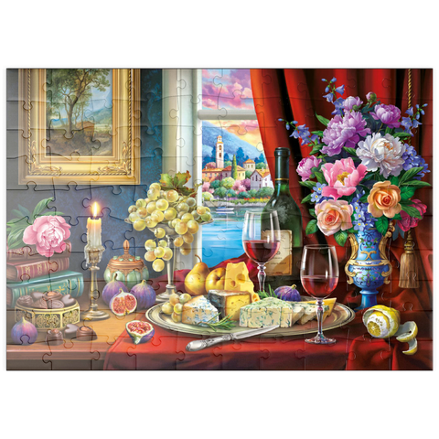 puzzleplate Still Life With Wine 100 Puzzle