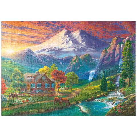 puzzleplate Elbrus at Sunset 1000 Puzzle