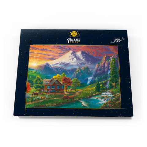 Elbrus at Sunset 100 Puzzle Schachtel Ansicht3