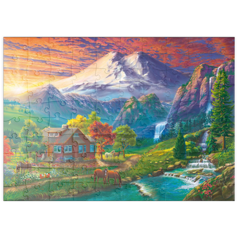 puzzleplate Elbrus at Sunset 100 Puzzle