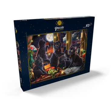 Black Kittens & Fireflies 100 Puzzle Schachtel Ansicht2