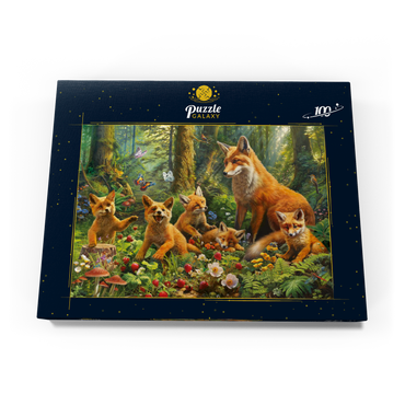 Fox Family 100 Puzzle Schachtel Ansicht3