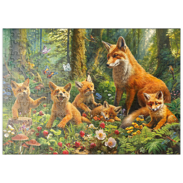 puzzleplate Fox Family 200 Puzzle