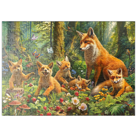 puzzleplate Fox Family 200 Puzzle