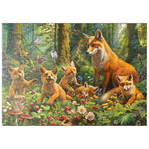 puzzleplate Fox Family 500 Puzzle