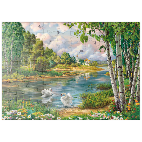 puzzleplate Village Landscape 100 Puzzle