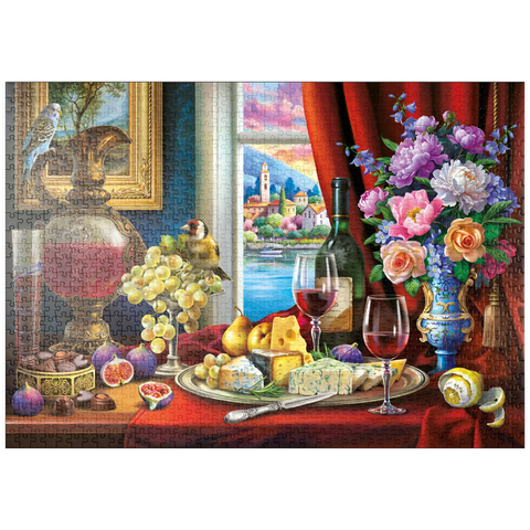 puzzleplate Still Life & Wine 1000 Puzzle