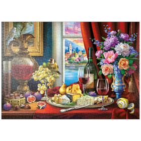 Darstellung des Puzzle Motivs Das Leben in Farbe und Geschmack - Puzzleteile: 1000