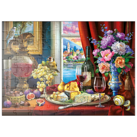 puzzleplate Still Life & Wine 100 Puzzle