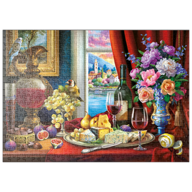 Darstellung des Puzzle-Motivs Das Leben in Farbe und Geschmack – Puzzleteile: 500