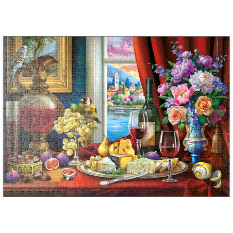 puzzleplate Still Life & Wine 500 Puzzle