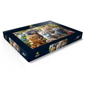 Darstellung des Puzzle Motivs Die Kätzchenbande - Puzzleteile: 100