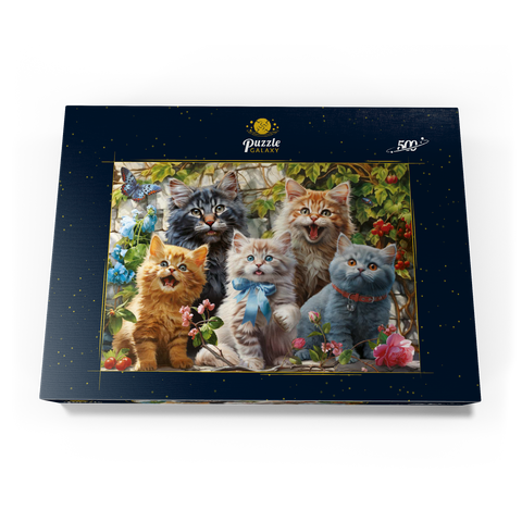 Kitten Selfie 500 Puzzle Schachtel Ansicht3