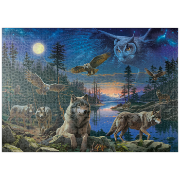 puzzleplate Night Wolves & Owls 1000 Puzzle