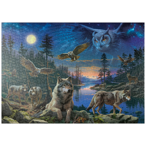 puzzleplate Night Wolves & Owls 1000 Puzzle