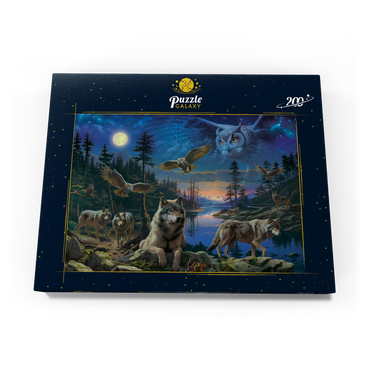 Night Wolves & Owls 200 Puzzle Schachtel Ansicht3