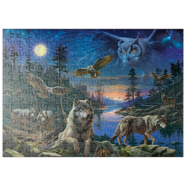 puzzleplate Night Wolves & Owls 200 Puzzle