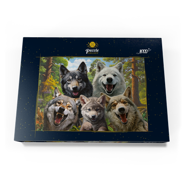 Wolf Selfie 1000 Puzzle Schachtel Ansicht3