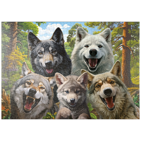 puzzleplate Wolf Selfie 1000 Puzzle