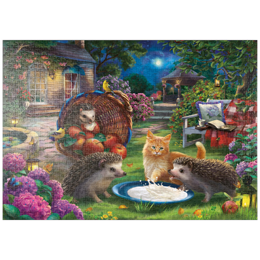 puzzleplate Hedgehogs & Kitten 1000 Puzzle
