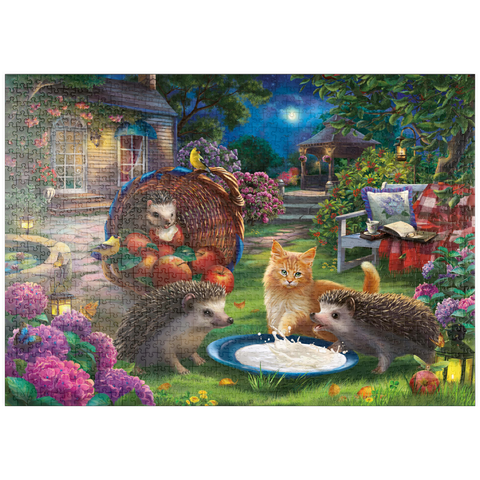 puzzleplate Hedgehogs & Kitten 1000 Puzzle