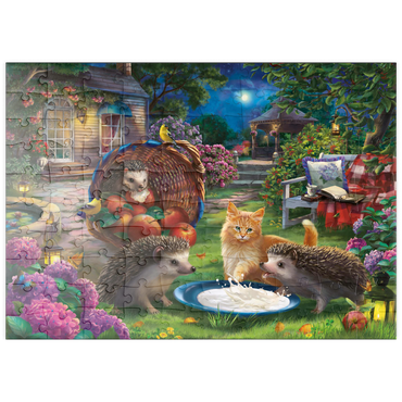 puzzleplate Hedgehogs & Kitten 100 Puzzle