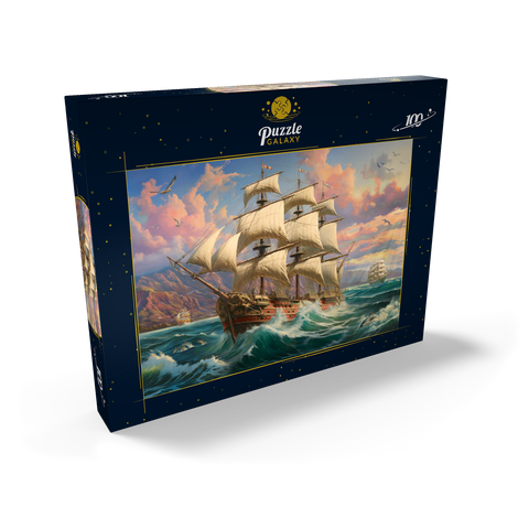 Sailboat At Dawn 100 Puzzle Schachtel Ansicht2