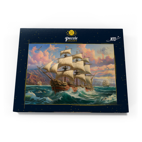 Sailboat At Dawn 100 Puzzle Schachtel Ansicht3