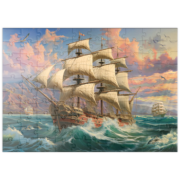 puzzleplate Sailboat At Dawn 100 Puzzle