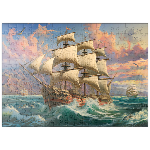 puzzleplate Sailboat At Dawn 200 Puzzle