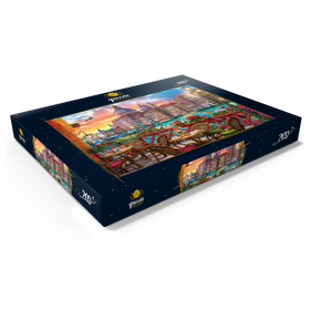 Alternative Darstellung des Puzzle-Motivs Venezianische Abendstimmung – Puzzleteile: 200