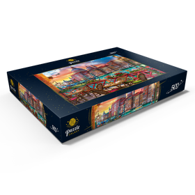 Alternative Darstellung des Puzzle-Motivs Venezianische Abendstimmung – Puzzleteile: 500