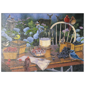 Darstellung des Puzzle Motivs Ein gedeckter Tisch im Herzen der Natur - Puzzleteile: 200