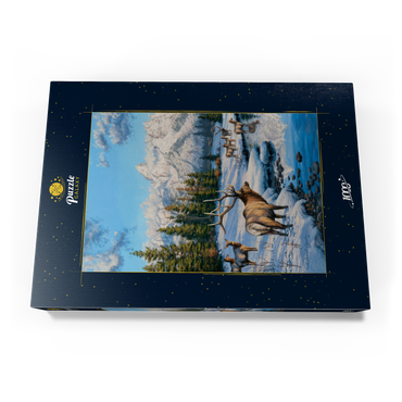 Frostiger Morgen in den Bergen 1000 Puzzle Schachtel Ansicht3