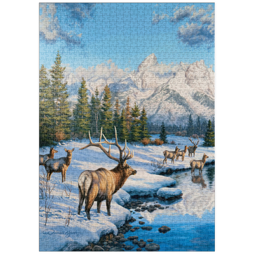 puzzleplate Frostiger Morgen in den Bergen 1000 Puzzle