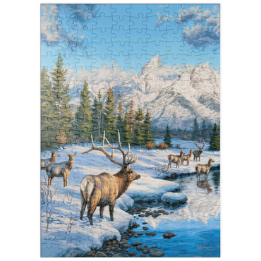 puzzleplate Frostiger Morgen in den Bergen 200 Puzzle