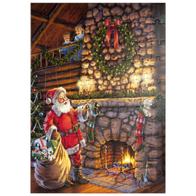 Darstellung des Puzzle Motivs Der Weihnachtsmann ist da! - Puzzleteile: 100