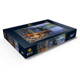 Alternative Darstellung des Puzzle-Motivs Bärige Entdeckungsreise am See – Puzzleteile: 500