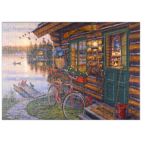 Darstellung des Puzzle Motivs Willkommen am See - Puzzleteile: 200