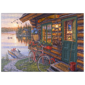 Darstellung des Puzzle Motivs Willkommen am See - Puzzleteile: 500