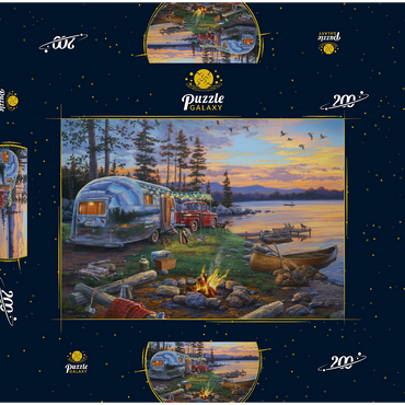 Happy Campers 200 Puzzle Schachtel 3D Modell