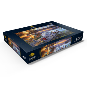 Darstellung des Puzzle Motivs Nebelschwaden und Sonnenstrahlen - Puzzleteile: 1000